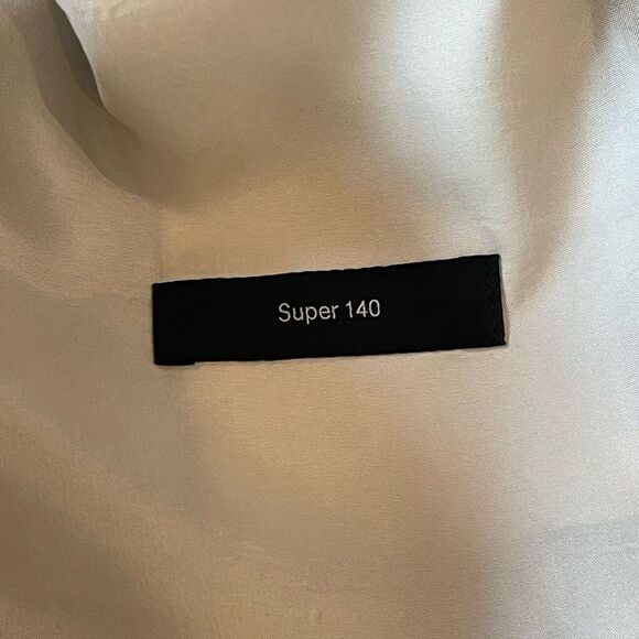 Hugo Boss Mens Suit Blazer 46L Super 140 100% Virgin Wool L34 Preppy Prom - Picture 3 of 11